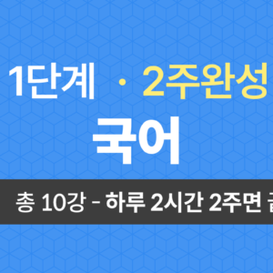 1단계 교양공통(국어) 2주완성