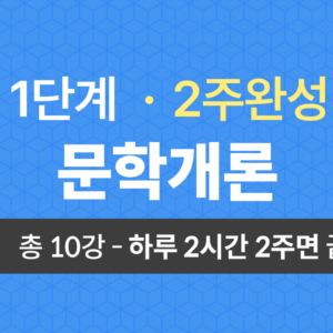 1단계 교양공통(문학개론) 2주완성