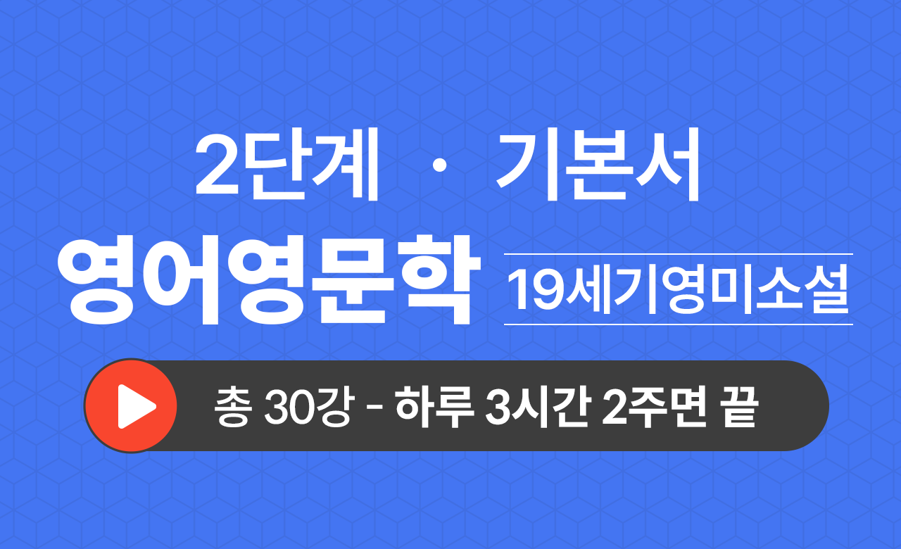 2단계 영문학과(19세기영미소설) 기본서
