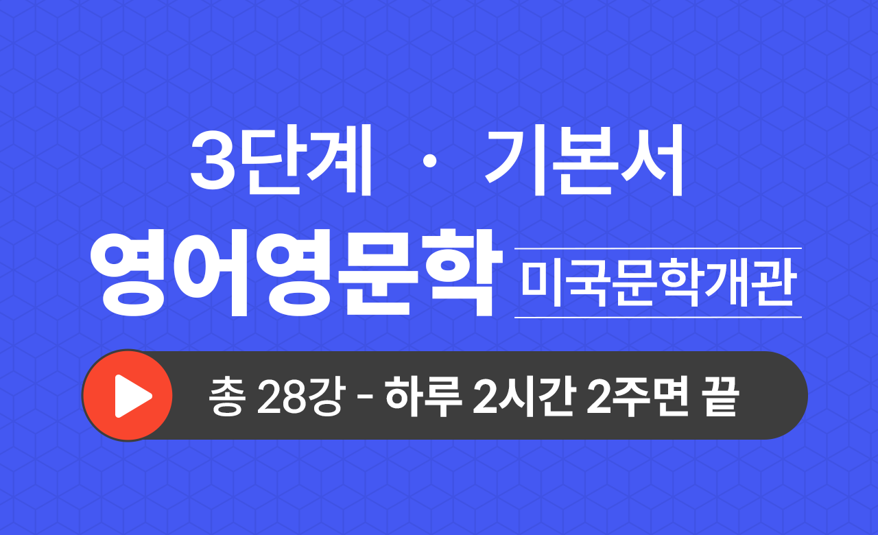 3단계 영문학과(미국문학개관) 기본서